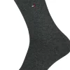 Tommy Hilfiger damessokken Casual (2-pack), uni katoen, antraciet melange