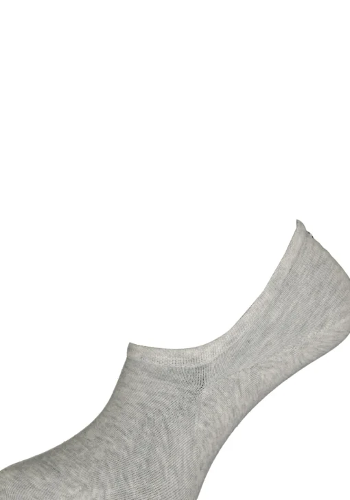 Tommy Hilfiger damessokken Footie (2-pack), onzichtbare sneakersokken katoen, grijs melange