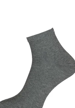 Tommy Hilfiger damessokken Casual Short (2-pack), korte sokken katoen, midden grijs melange