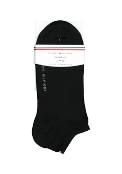 Tommy Hilfiger damessokken Sneaker (2-pack), korte enkelsok katoen, zwart
