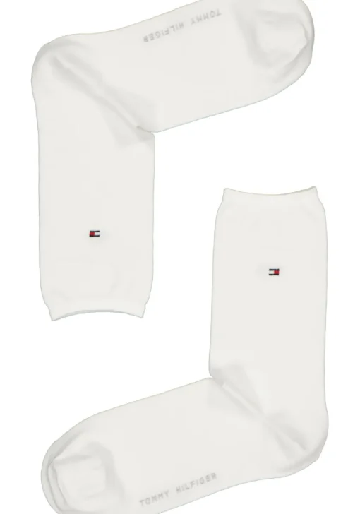 Tommy Hilfiger damessokken Casual (2-pack), uni katoen, wit