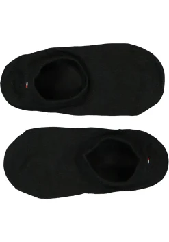 Tommy Hilfiger damessokken Footie (2-pack), onzichtbare sneakersokken katoen, zwart