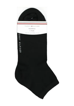 Tommy Hilfiger damessokken Casual Short (2-pack), korte sokken katoen, zwart