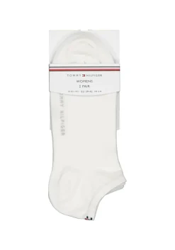 Tommy Hilfiger damessokken Sneaker (2-pack), korte enkelsok katoen, wit