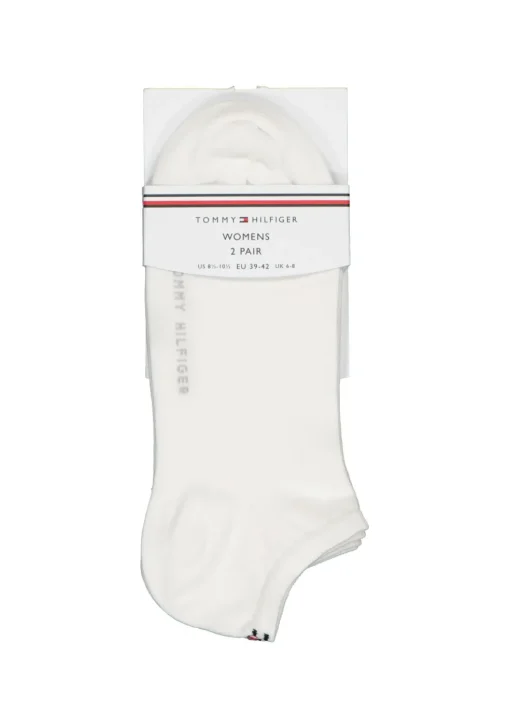 Tommy Hilfiger damessokken Sneaker (2-pack), korte enkelsok katoen, wit