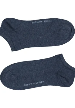 Tommy Hilfiger damessokken Sneaker (2-pack), korte enkelsok katoen, jeansblauw
