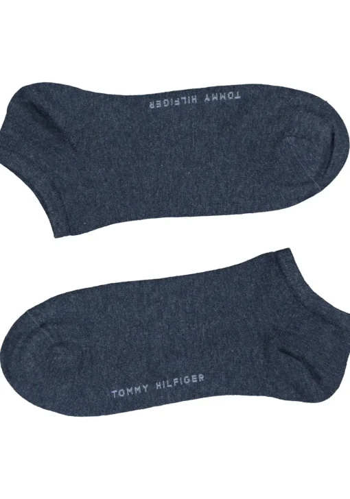 Tommy Hilfiger damessokken Sneaker (2-pack), korte enkelsok katoen, jeansblauw