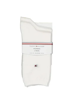 Tommy Hilfiger damessokken Casual (2-pack), uni katoen, wit