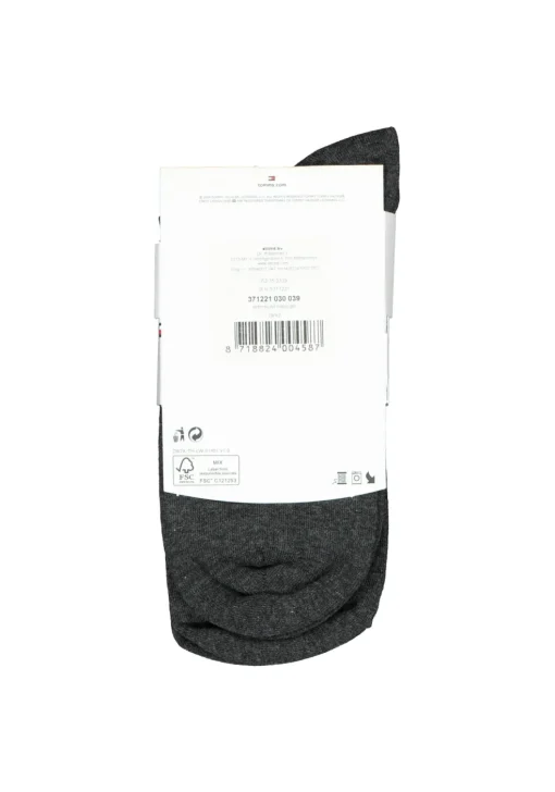 Tommy Hilfiger damessokken Casual (2-pack), uni katoen, antraciet melange