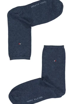 Tommy Hilfiger damessokken Casual (2-pack), uni katoen, jeansblauw