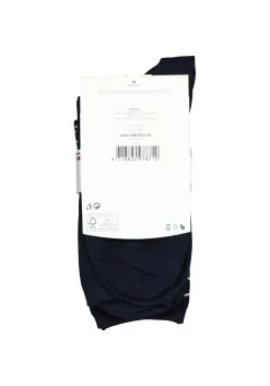 Tommy Hilfiger damessokken Small Stripe (2-pack), uni en gestreept katoen, donkerblauw met wit