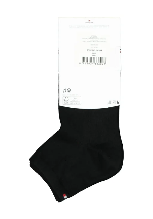 Tommy Hilfiger damessokken Casual Short (2-pack), korte sokken katoen, zwart