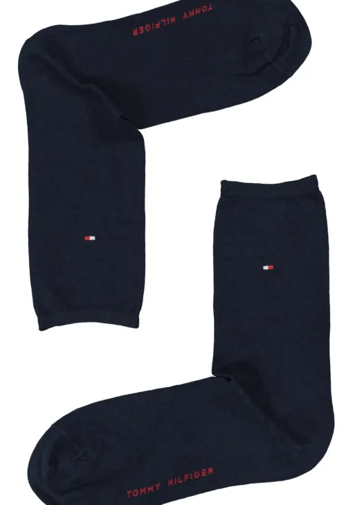 Tommy Hilfiger damessokken Casual (2-pack), uni katoen, Tommy rood en blauw