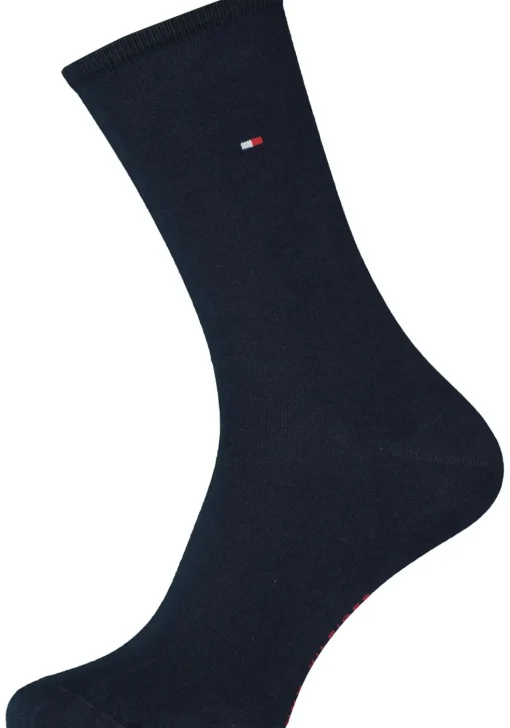 Tommy Hilfiger damessokken Casual (2-pack), uni katoen, Tommy rood en blauw