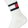 Tommy Hilfiger Flag Socks (1-pack), unisex sportsokken katoen, wit