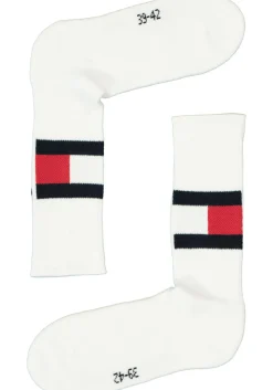 Tommy Hilfiger Flag Socks (1-pack), unisex sportsokken katoen, wit