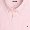 Tommy Hilfiger Flex Poplin Regular Fit Shirt, korte mouw, popeline, roze