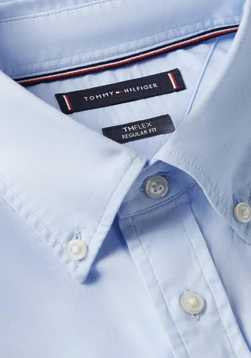 Tommy Hilfiger Flex Poplin Regular Fit Shirt, popeline, lichtblauw