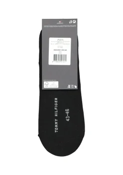 Tommy Hilfiger Footie Socks (2-pack), heren sneaker sokken katoen, onzichtbaar, zwart