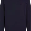 Tommy Hilfiger heren pullover katoen, donkerblauw