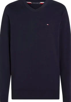 Tommy Hilfiger heren pullover katoen, donkerblauw