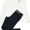 Tommy Hilfiger heren pyjama, wit met blauw