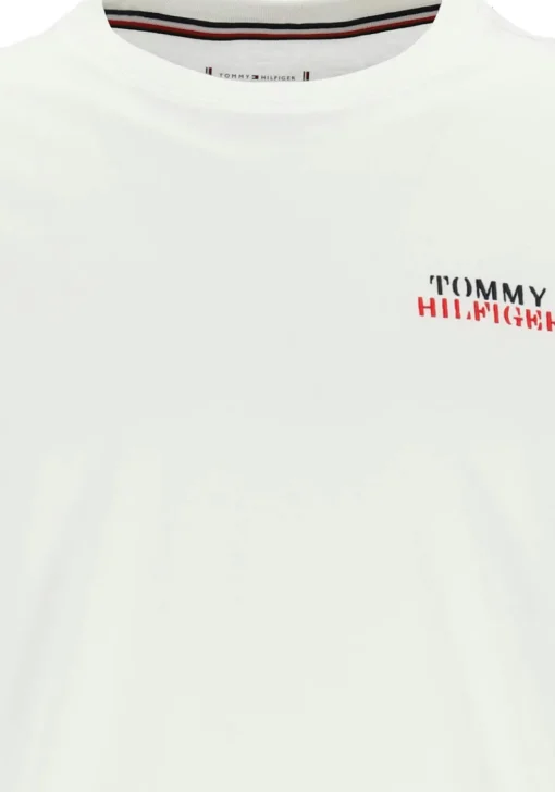Tommy Hilfiger heren pyjama, wit met blauw