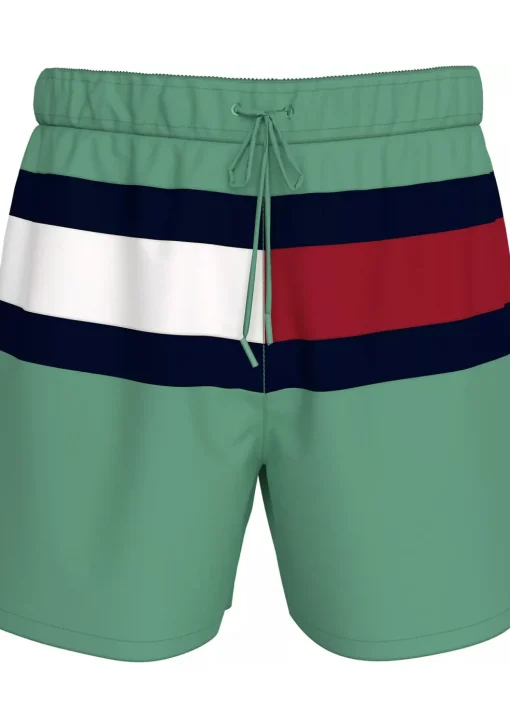 Tommy Hilfiger Medium Drawstring swimshort, heren zwembroek, groen