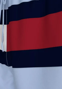 Tommy Hilfiger Medium Drawstring swimshort, heren zwembroek, lichtblauw met Tommy vlag