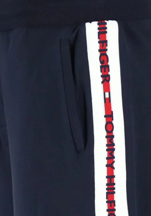 Tommy Hilfiger Nature Tech track pant, heren joggingbroek kort, normale dikte, blauw
