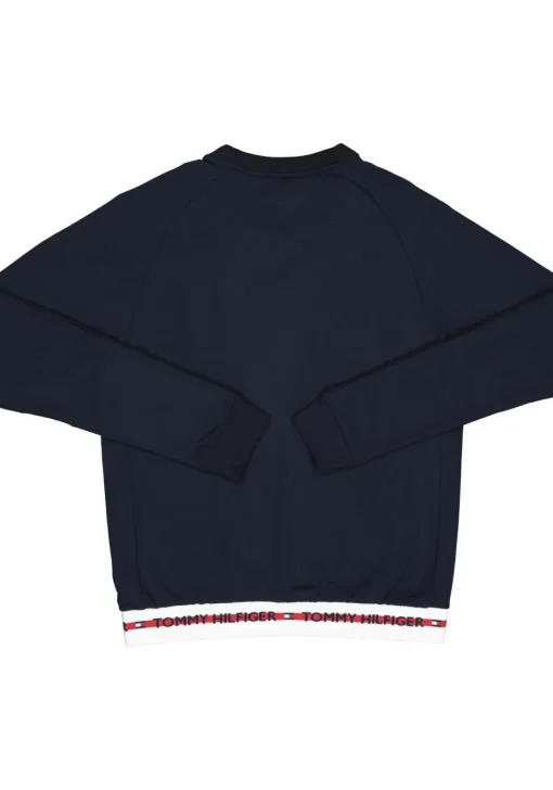 Tommy Hilfiger Nature Tech sweatshirt, heren trui O-hals, middeldik, blauw