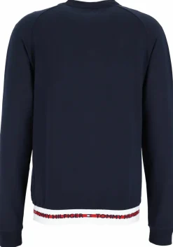 Tommy Hilfiger Nature Tech sweatshirt, heren trui O-hals, middeldik, blauw