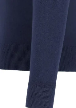 Tommy Hilfiger O-hals trui katoen met kasjmier, Pima Organic Cotton Cashmere, donkerblauw (Desert Sky)