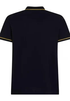 Tommy Hilfiger Open Collar Tipped Regular Polo, heren poloshirt, donkerblauw