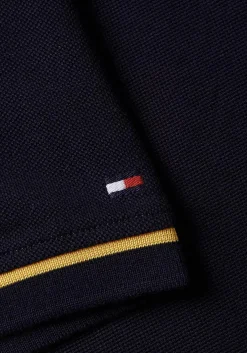 Tommy Hilfiger Open Collar Tipped Regular Polo, heren poloshirt, donkerblauw