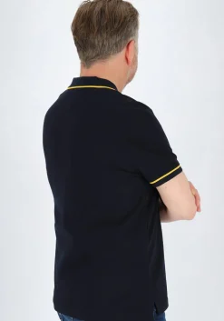 Tommy Hilfiger Open Collar Tipped Regular Polo, heren poloshirt, donkerblauw