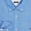 Tommy Hilfiger Pigment Dyed Regular Fit Shirt, popeline, middenblauw