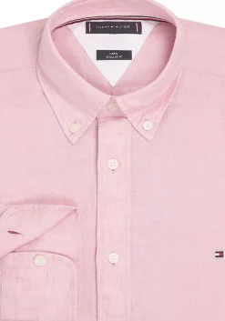 Tommy Hilfiger Pigment Dyed Regular Fit Shirt, popeline, roze