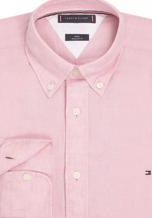 Tommy Hilfiger Pigment Dyed Regular Fit Shirt, popeline, roze