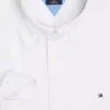 Tommy Hilfiger Pigment Dyed Regular Fit Shirt, popeline, wit