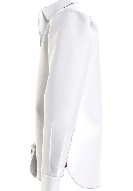 Tommy Hilfiger Pigment Dyed Regular Fit Shirt, popeline, wit
