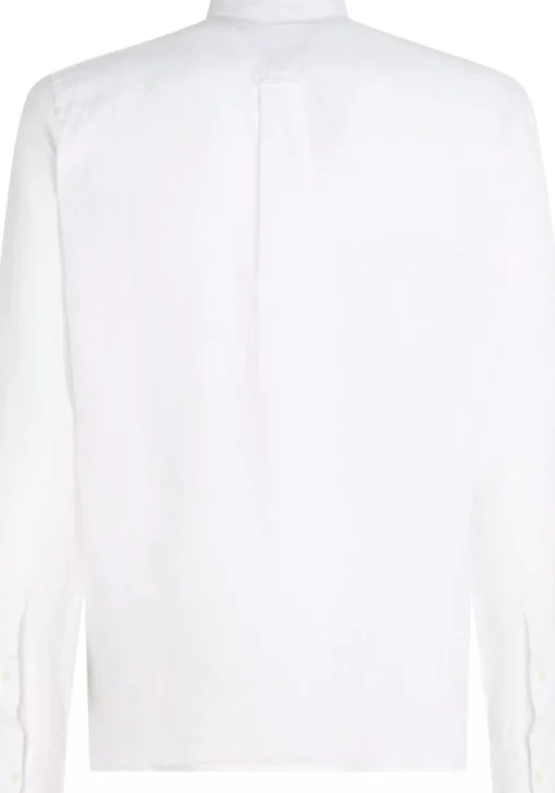 Tommy Hilfiger Pigment Dyed Regular Fit Shirt, popeline, wit