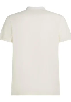 Tommy Hilfiger Pique Zip Regular Polo, heren poloshirt, offwhite
