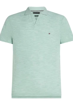 Tommy Hilfiger Slub Oxford Regular Polo, heren poloshirt, groen