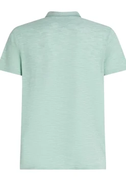 Tommy Hilfiger Slub Oxford Regular Polo, heren poloshirt, groen