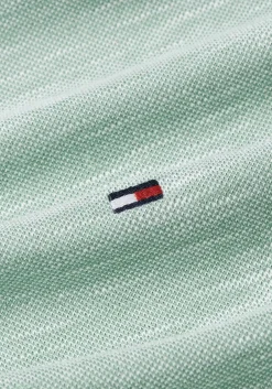 Tommy Hilfiger Slub Oxford Regular Polo, heren poloshirt, groen