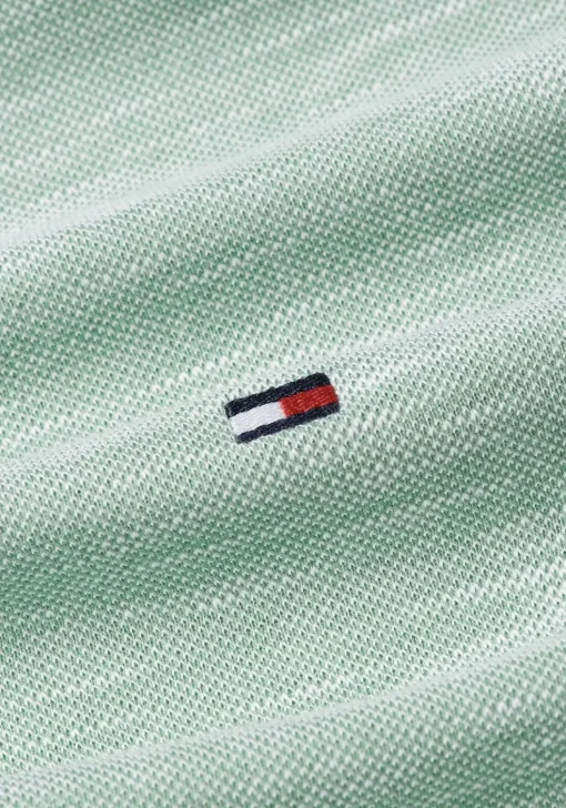 Tommy Hilfiger Slub Oxford Regular Polo, heren poloshirt, groen