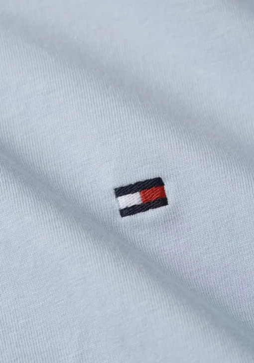 Tommy Hilfiger Stretch Slim Fit Tee, heren T-shirt korte mouw O-hals, blauw