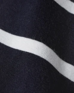 Tommy Hilfiger Stretch Slim Fit Tee, heren T-shirt korte mouw O-hals, lichtblauw-wit gestreept