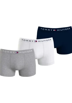 Tommy Hilfiger trunk (3-pack), heren boxers normale lengte, blauw, grijs, wit